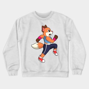 Fox at Running Crewneck Sweatshirt